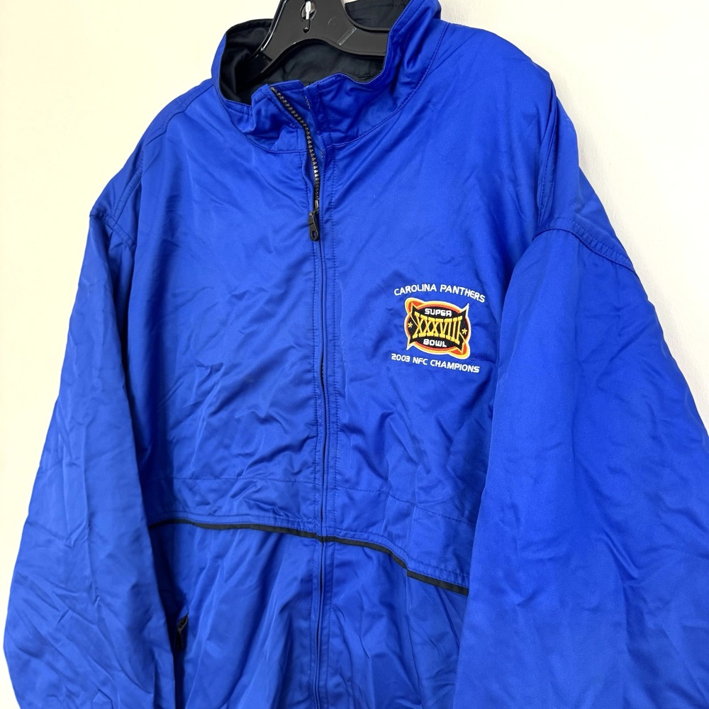 Cutter & Buck NFL Carolina Panthers Team Issued Full Zip 2003 NFC Champs Sz XXL